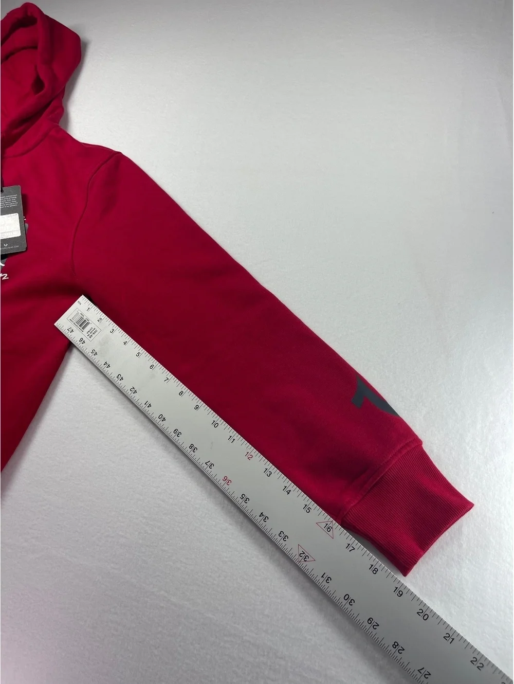 True Religion Red Zip-Up Hoodie Sweatshirt